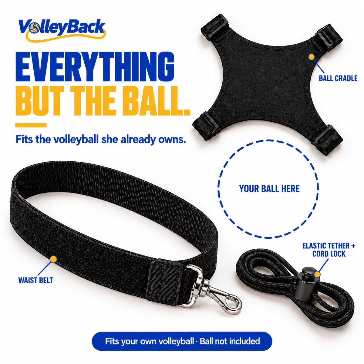 VolleyBack™ - Solo Volleyball Trainer