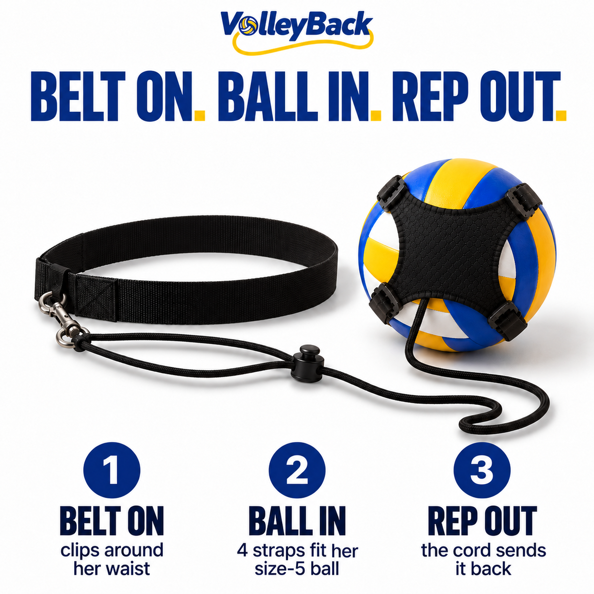 VolleyBack™ - Solo Volleyball Trainer