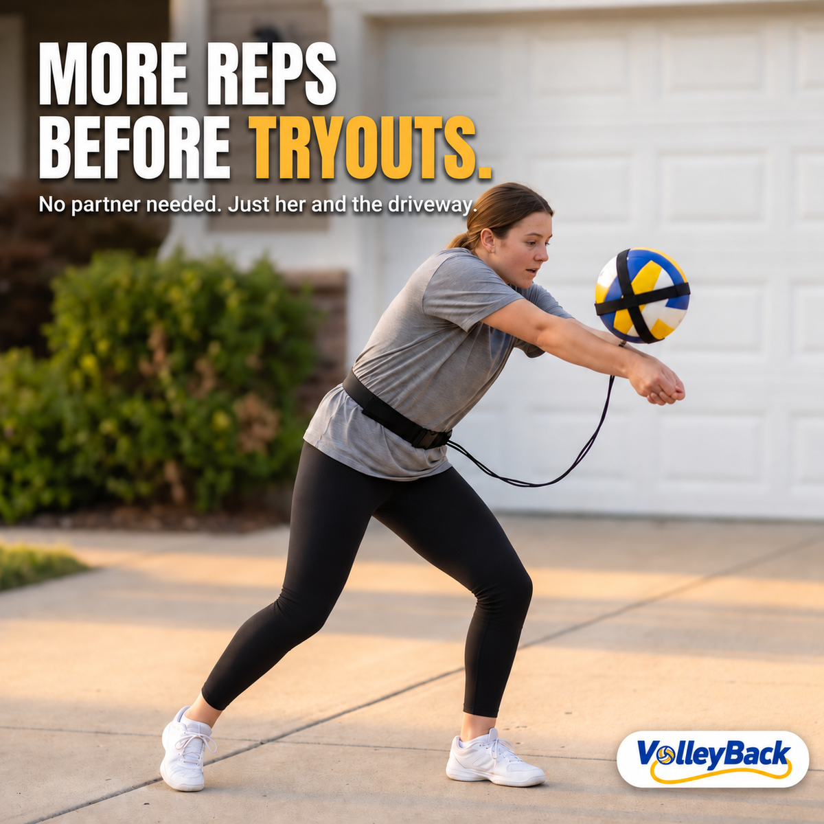 VolleyBack™ - Solo Volleyball Trainer